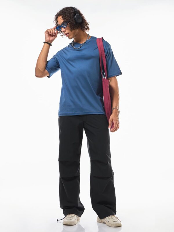 Bewakoof Men Regular Mid Rise Solid Fit Cotton Parachute…