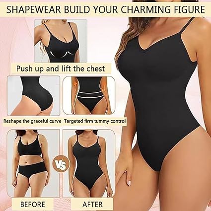 Suicune Women’s Shapewear Bodysuit Tummy Control Body…