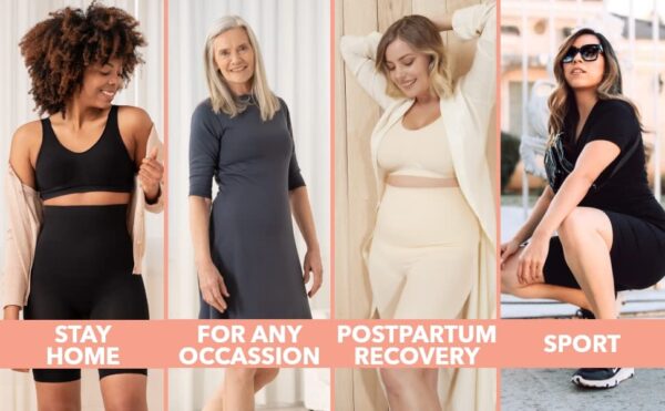 KROYWEN Women’s High Waist Belly Pants Corset Waist…