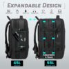 TECPHILE Bange Expandable Laptop Backpack – Anti-Theft…