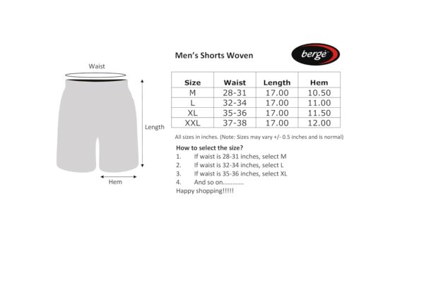 berge’ Men’s 2-in-1 Running Shorts  Inner Compression…