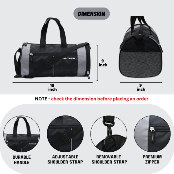 MUTMAIN 3 in 1 Gym Bag for Men and Women with Separate…