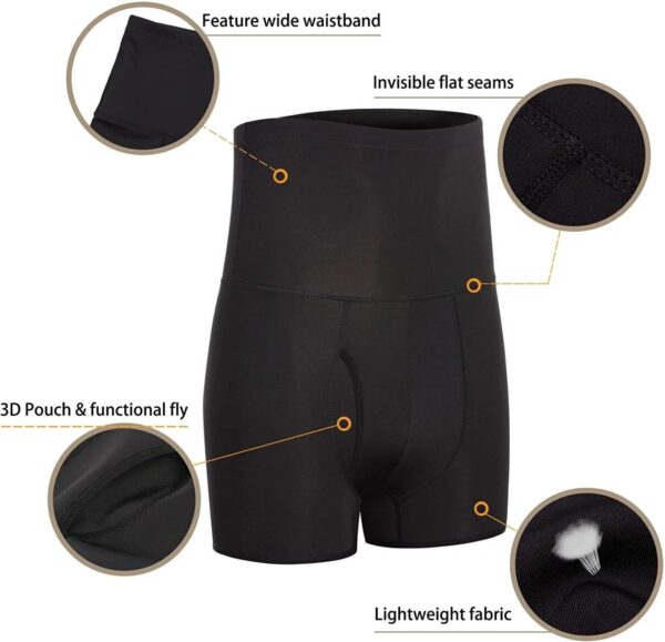 Ahina Men Shapewear Compression Body High Waist Tummy…