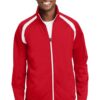 Sport-Tek Tricot Track Jacket. JST90, Black/Black, X-Large