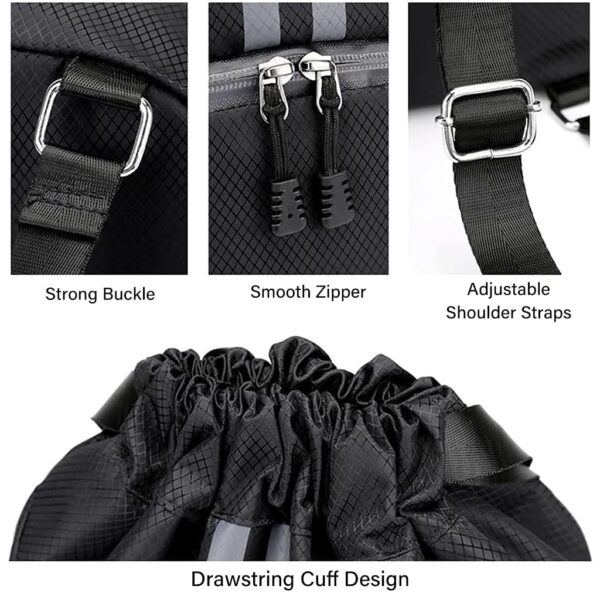 PROBEROS Drawstring Swimming Bag, 30L Quick Dry Mesh…