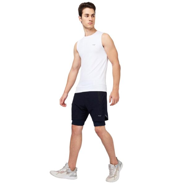 berge’ Men’s 2-in-1 Running Shorts  Inner Compression…