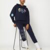 GAP Womens Regular Fit Solid Full Sleeves Hooded Sweatshirt