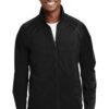 Sport-Tek Tricot Track Jacket. JST90, Black/Black, X-Large