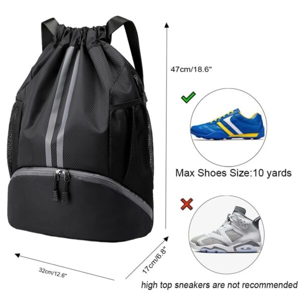 PROBEROS Drawstring Swimming Bag, 30L Quick Dry Mesh…