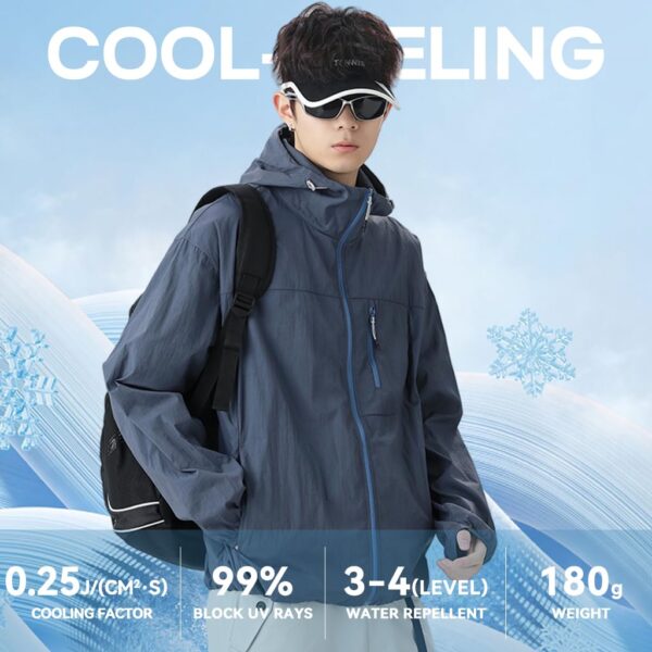 Venzina Men’s Lightweight Athletic Jacket Stylish UPF…