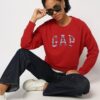GAP Womens Regular Fit Solid Full Sleeves Round Neck…