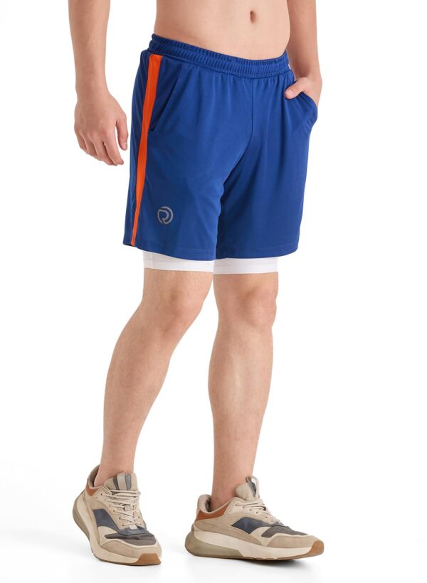 TRUEREVO Mens 2-in-1 Running & Training Shorts | 8″…