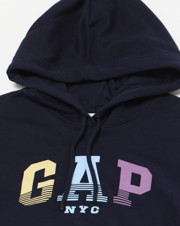 GAP Womens Regular Fit Solid Full Sleeves Hooded Sweatshirt