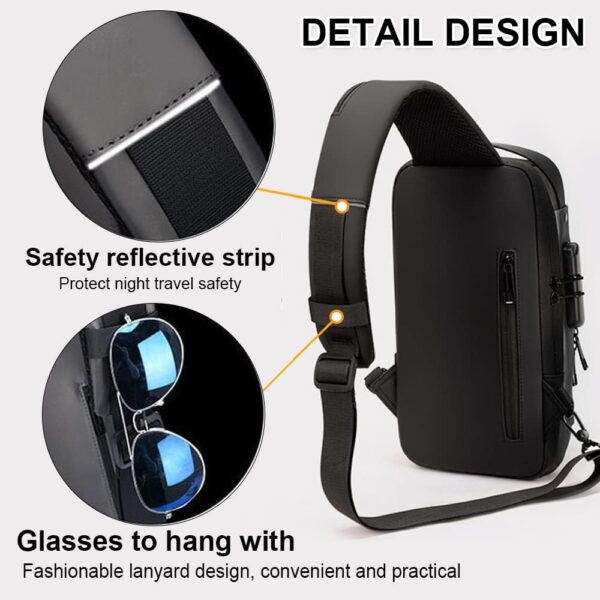 XBEY Anti Theft Backpack for Women, Sling Bag For Men…