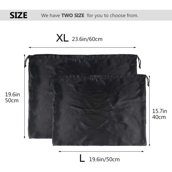 PlasMaller 2-Pack Dust Cover Storage Bag – Silk Cloth…