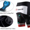 sponeed Men’s Cycling Shorts Padded Men Spandex Pants…
