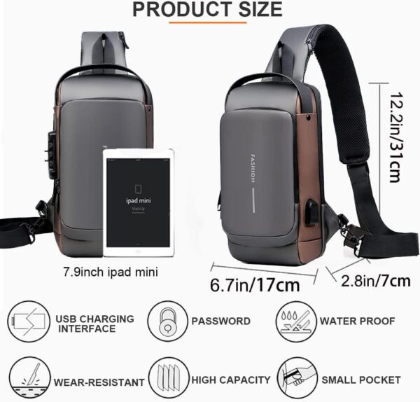 XBEY Anti Theft Backpack for Women, Sling Bag For Men…
