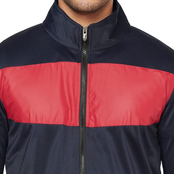 Glito Mens Zip Top Polyester Full Sleeves High Neck…