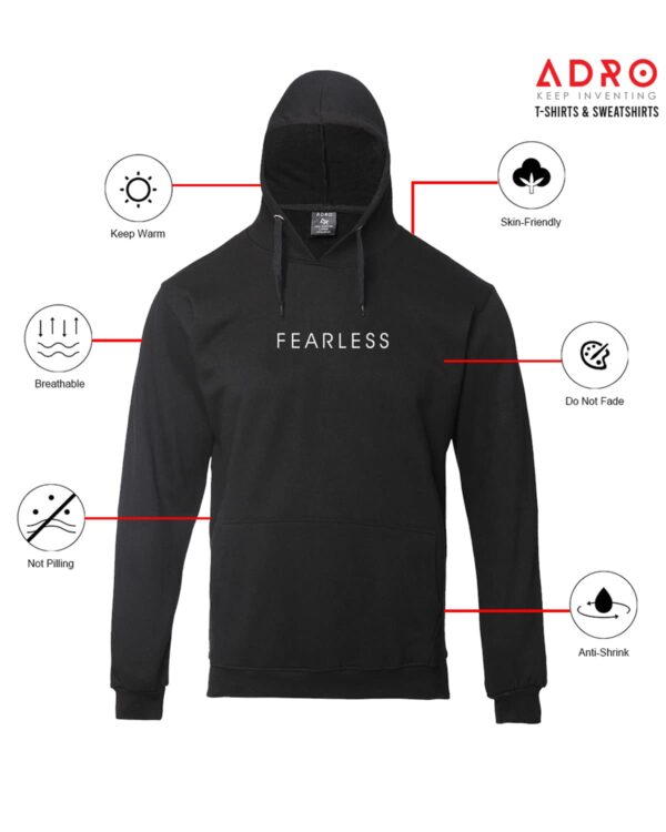 ADRO Men Cotton Hooded Sweatshirt