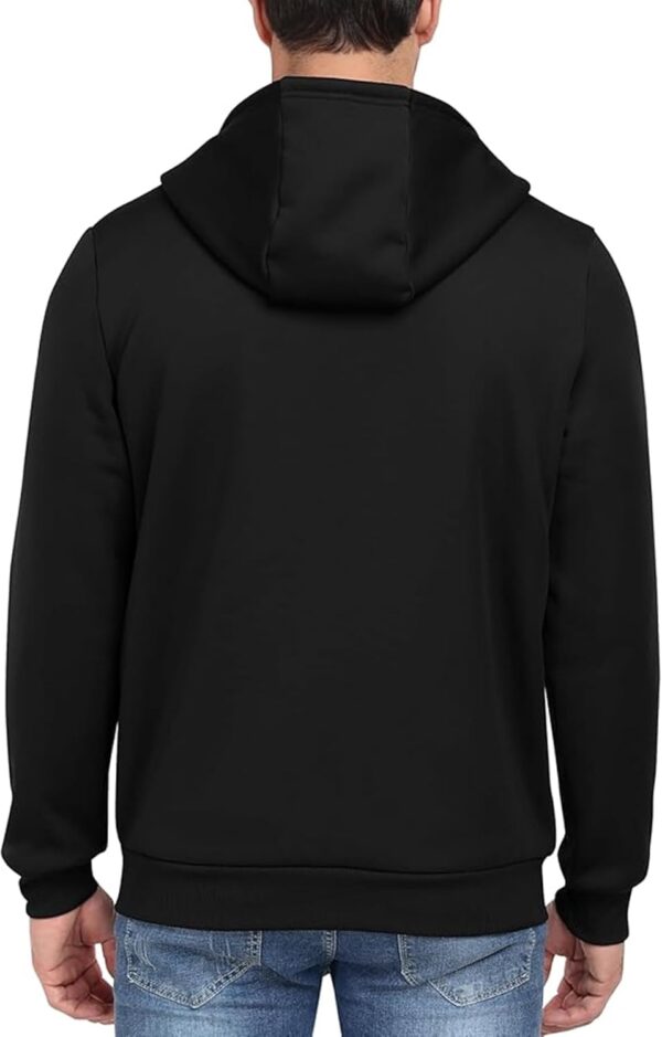 ADBUCKS Men’s Winter Lined Hoodie Zip Up Thick Soft Fur…