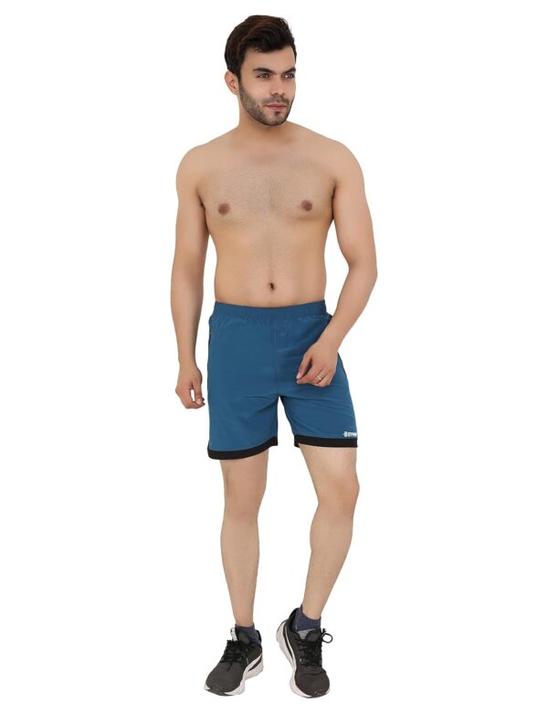 GYMIFIC Sports Training Running Dry Fit Solid Shorts for Men