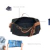 The House of Tara Canvas Travel Duffle Bag | 25 litres |…