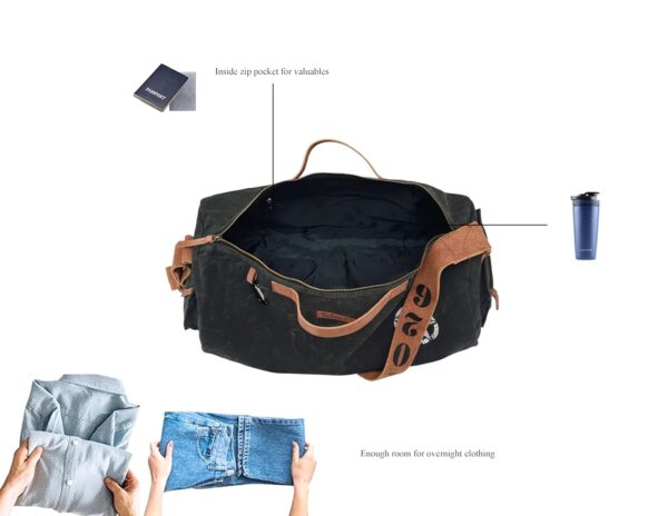 The House of Tara Canvas Travel Duffle Bag | 25 litres |…