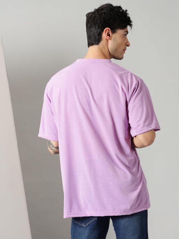 RodZen Oversized Half Sleeves Round Neck Solid Cotton…