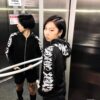 PLAYPUNK Rhinestone Skeleton Spider Zip Up Hoodie Y2k…