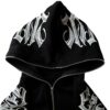 PLAYPUNK Rhinestone Skeleton Spider Zip Up Hoodie Y2k…
