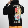 Veirdo Oversized Back Graphic Printed Black Cotton Poly…