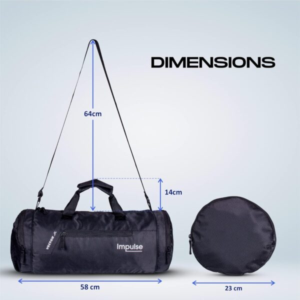 Vector X Gym Duffel 26L Sports Bag for Men and Women…