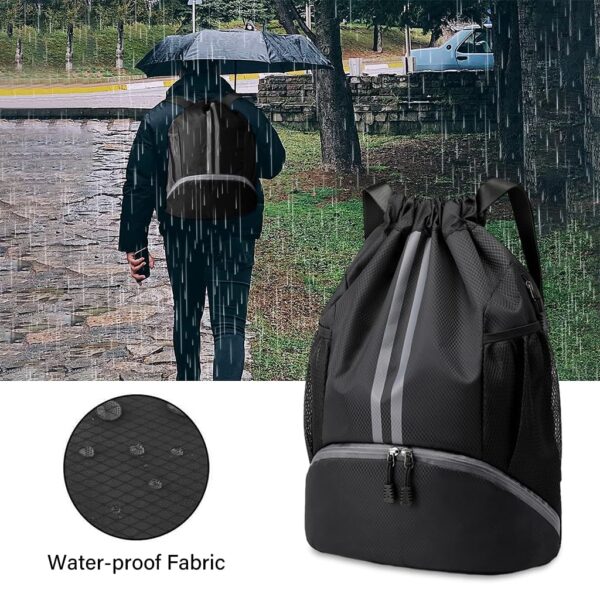 PROBEROS Drawstring Swimming Bag, 30L Quick Dry Mesh…