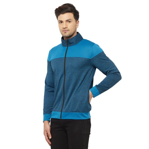 Glito Mens Zip Up Polyester Full Sleeves High Neck…