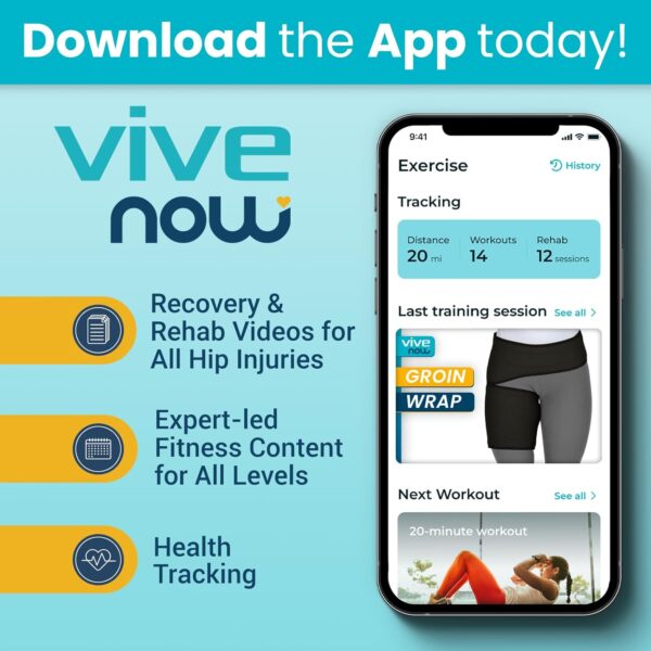Vive Groin and Hip Brace – Sciatica Wrap for Men and…