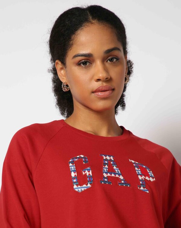 GAP Womens Regular Fit Solid Full Sleeves Round Neck…