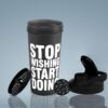 Gym Shaker Bottle 700 ml with Gym Duffle Bag & Wrist…