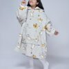 Lama Hoodie Blanket for Kids | Premium Wearable Sherpa…