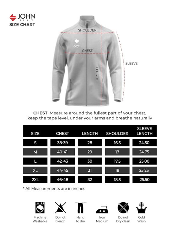 John Ally jacket for men with both side zipper pocket…