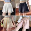 SPEGINIC Women’s Ice Silk Elastic Soft Loose Safety…