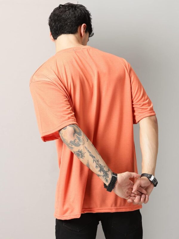 RodZen Oversized Half Sleeves Round Neck Solid Cotton…