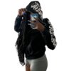 PLAYPUNK Rhinestone Skeleton Spider Zip Up Hoodie Y2k…