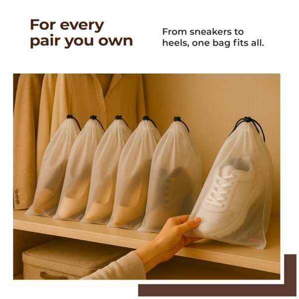 Lifelong Shoe Bags for Travel, Drawstring Travel Shoe…