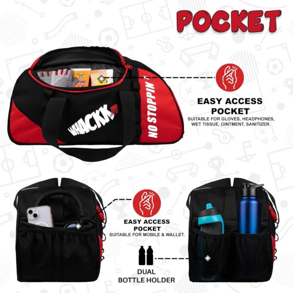 Whackk Attirant Red Blk 32L |Gym Fitness workout…