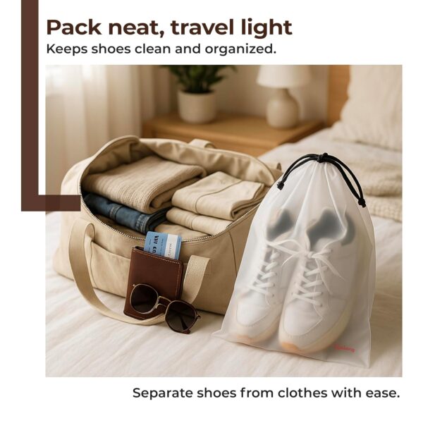 Lifelong Shoe Bags for Travel, Drawstring Travel Shoe…