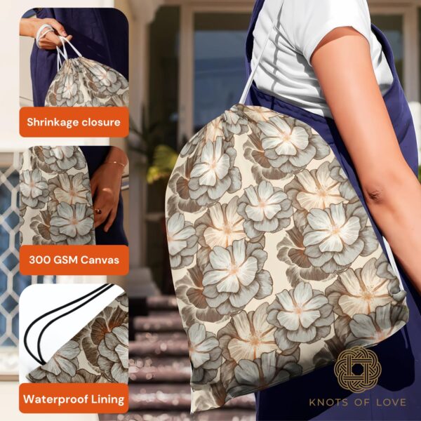 Knots of Love 25 liter Drawstring Backpack 18×14 Inch |…
