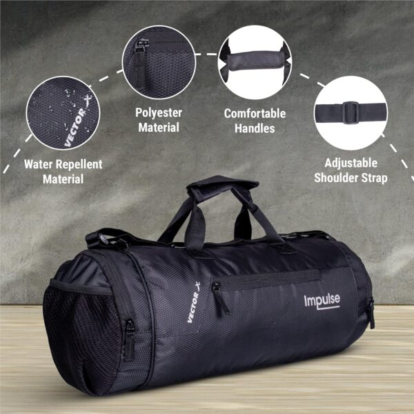 Vector X Gym Duffel 26L Sports Bag for Men and Women…