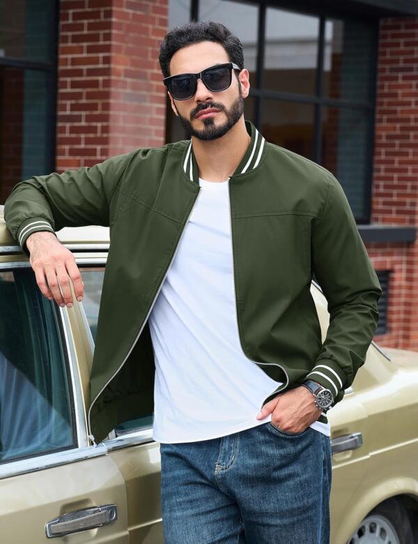 TACVASEN Men’s Lightweight Jacket Casual Spring Fall…