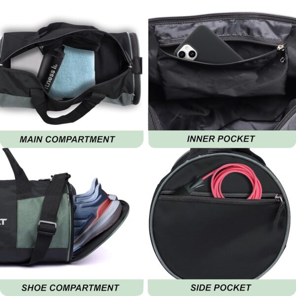 NABAAT VitalCarry Polyester Duffle/Gym Bag for Men &…